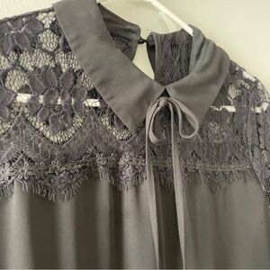 black top with lace detail